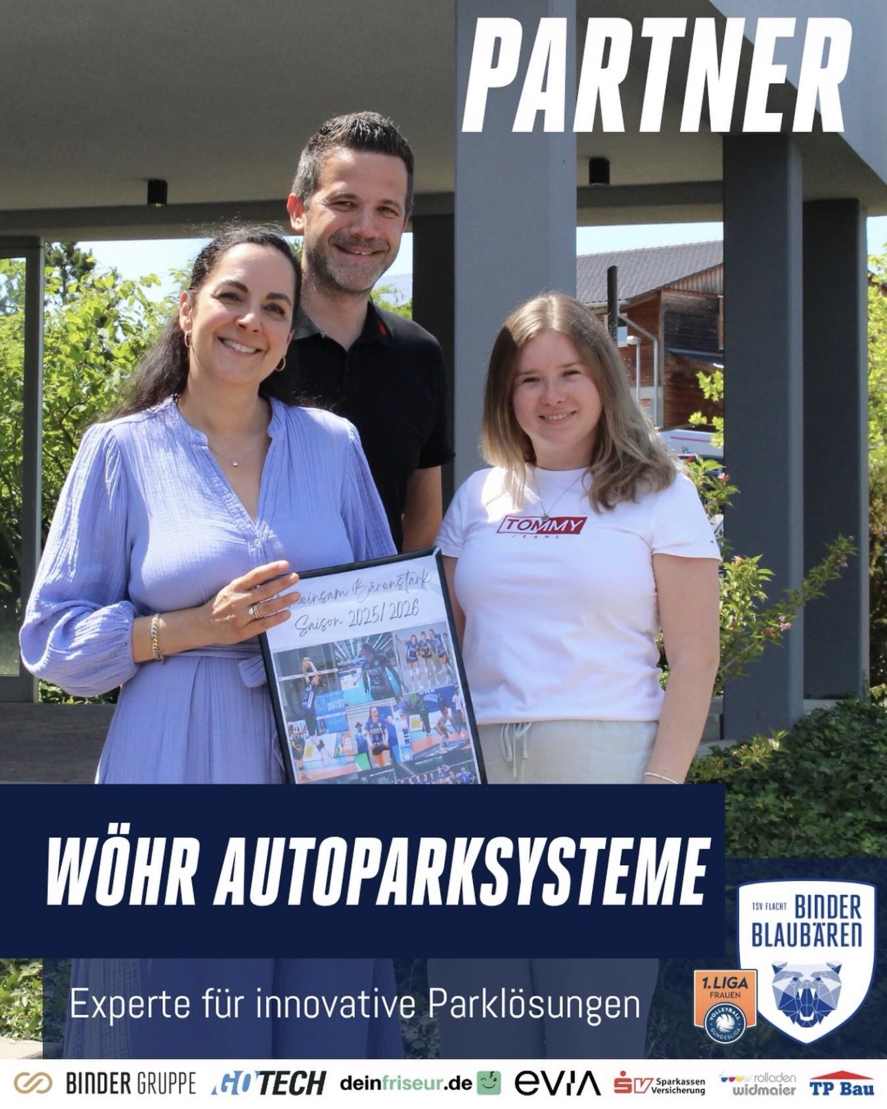 Binder Blaubären TSV Flacht: Partner Wöhr Autoparksysteme